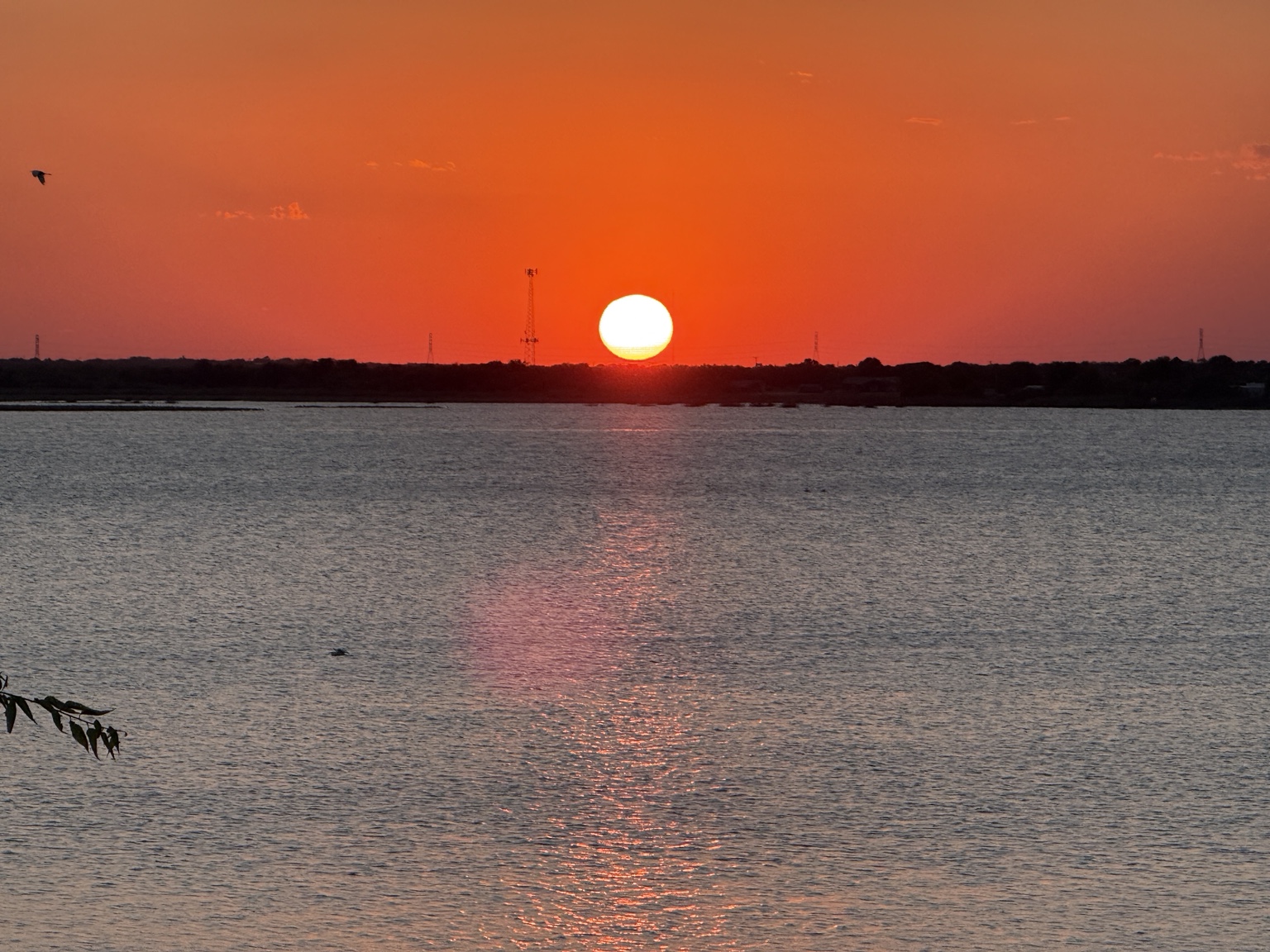 Sunset over Lakeside City Lake of Lakeside City